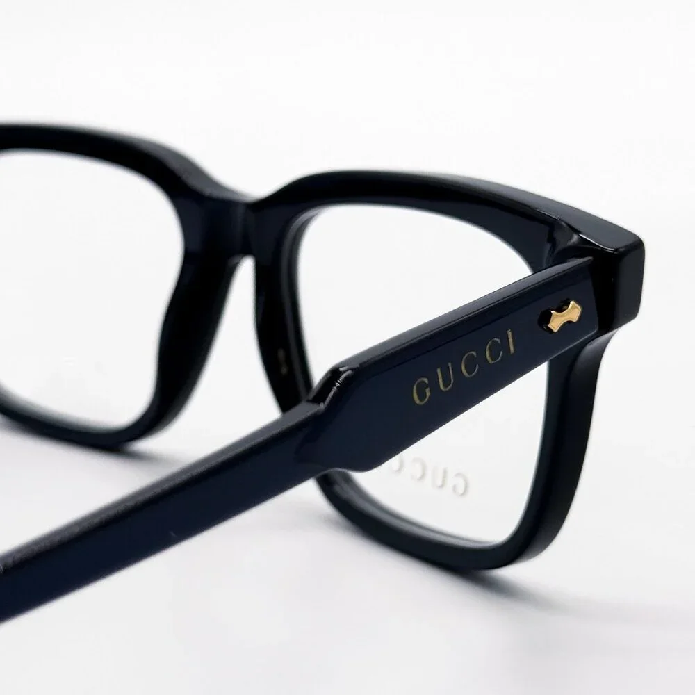 NEW GUCCI GG1265O 005 EYEGLASSES MEN BLUE EYEWEAR
